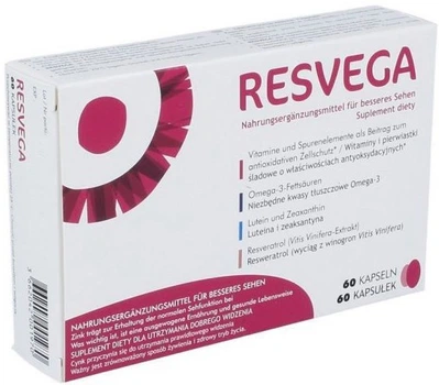 Вітамінно-мінеральний комплекс для зору Resvega 60 капсул (36620420038759)