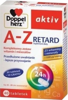 Вітамінно-мінеральний комплекс Doppelherz Aktiv A-Z Retard 40 таблеток (4009932576283)