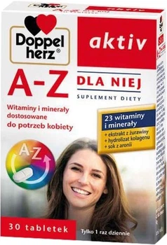 Вітамінно-мінеральний комплекс для жінок Doppelherz Aktiv A-Z 30 таблеток (4009932578379)
