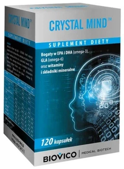 Вітамінно-мінеральний комплекс для пам’яті Biovico Crystal Mind 120 капсул (5902020847649)