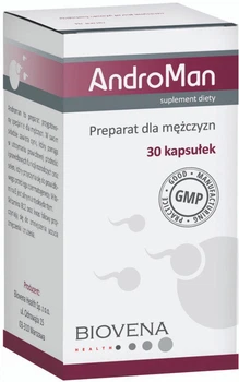 Kompleks dla mężczyzn Biovena Androman 30 kapsułek (5903111462277)