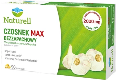 Czosnek bezzapachowy Naturell Czosnek Max Bezzapachowy 90 kapsułek (5903031280265)