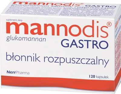 Kompleks na układ pokarmowy NerrPharma Mannodis Gastro 60 kapsułek (5901854220659)