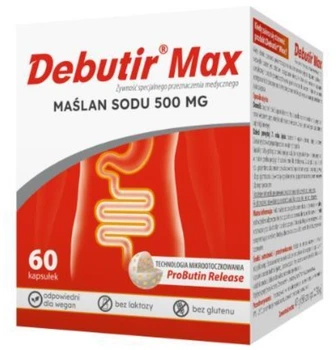 Postbiotyk Debutir Max 60 kapsułek (5903060631090)