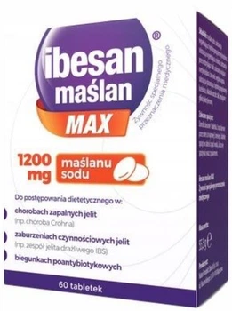 Postbiotyk Ibesan maslan MAX 60 tabletek (5906670944284)