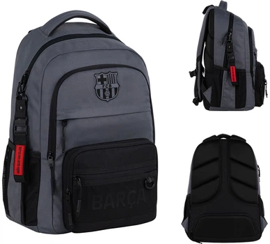 Рюкзак подростковый Kite Education teens FC Barcelona 45x31x15.5 см 21 л Серый (BC26-1019L)