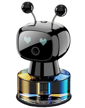 Ароматизатор воздуха в машину Robot in Love Black с парфюмом Аромат Gulong Черный