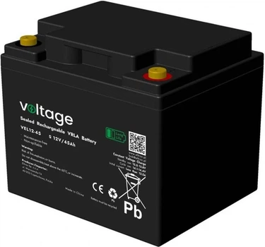 Akumulator Voltage AGM Long Life 12V 45Ah (VEL12-45)
