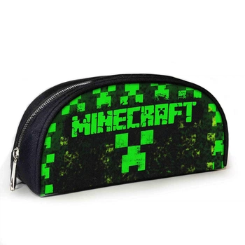 Пенал шкільний No Brand Minecraft Кріпер 23x10x8 см Чорний (02799)