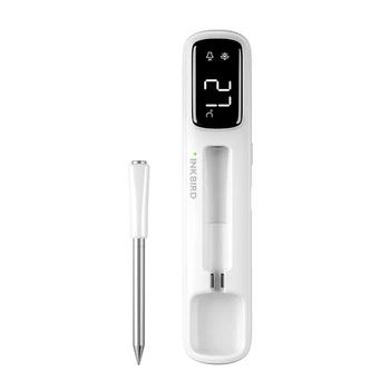 Термометр кулінарний Bluetooth INKBIRD INT-11-B щуп 100мм діапазон -10-100C акумулятор 500мАг дисплей для гриля духовки коптильні (IN-637937)