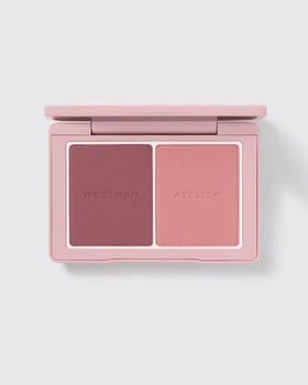 Дует рум'ян Westman Atelier The Powder Duo Baby Cheeks Powder Fluff / Puff Velvet Mauve and Cashmere Rose (Оксамитовий бузковий та кашеміровий трояндовий) 4.8 g