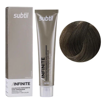 Безаміачна крем-фарба Subtil для волосся Infinite Permanent Hair Color 6.00 Темний блондин інтенсивний 60 мл