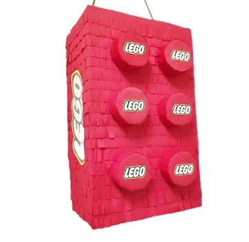 Піньята Лего Lego червона 50см