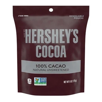 Какао Hershey's Cocoa 100% Natural Unsweetened натуральное несладкое пакет 652 г