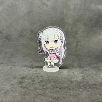 Акриловая коллекционная фигурка Чиби Chibi Аниме Re:Zero. Жизнь с нуля в альтернативном мире Эмилия (Emilia) 10 см