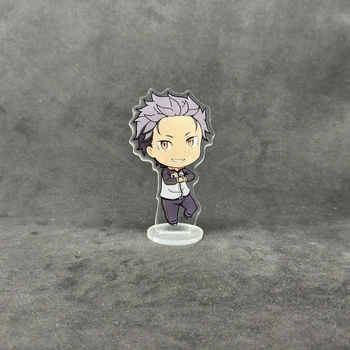 Акриловая коллекционная фигурка Чиби Chibi Аниме Re:Zero. Жизнь с нуля в альтернативном мире Субару Нацуки (Subaru Natsuki) 10 см