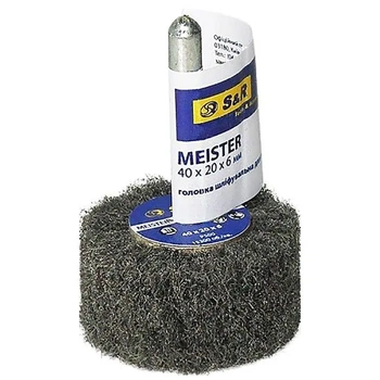 Головка шліфувальна S&R Meister 40*20*6 з.100 з нетканого матеріалу