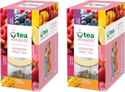 Набор чая-ассорти Tea Moments Assorted Fuit tea 5 вкусов х 3 кадди-пакетика х 2 шт (2300000013122)