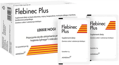 Suplement diety Alfasigma Polska Flebinec Plus 14 x 4 g (8020030100831)