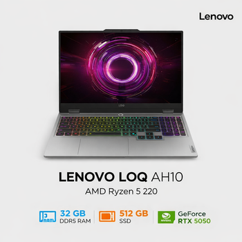 Игровой ноутбук Lenovo LOQ 15AHP10 AMD Ryzen 5-220 32/512 RTX 5050