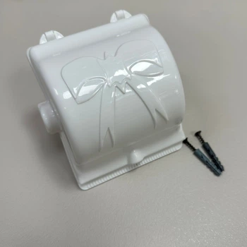 Держатель для туалетной бумаги 12х15.3х11 см Бант R Plastic 07002 белый