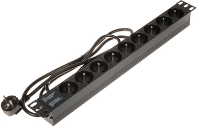 Listwa zasilająca Delta PD-9/R do szafy RACK 19" 1.8 m, 9 gniazd (5902887084119)