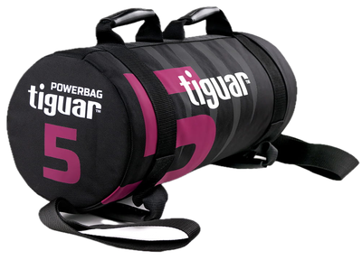 Болгарский тренировочный мешок Tiguar 5 кг Черно-сливовый TI-PB005V3 (5902860492757)