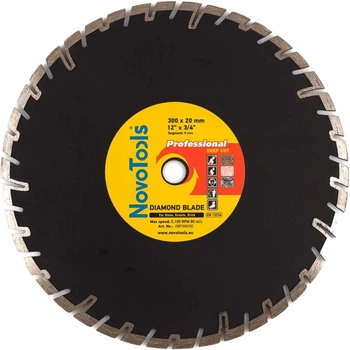 Алмазний диск 300 8х20 Professional deep cut сегмент NovoTools (434874)
