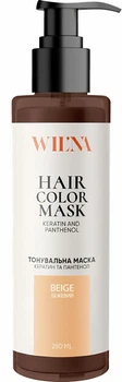 Тонувальна маска для волосся з кератином і пантенолом WIL'NA Hair Color Mask Бежевий 250 мл