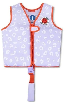 Kamizelka do nauki plywania Swim Essentials 2023SE509 dla dzieci 19-30 kg Fioletowo - lampartowa (7432234115107)