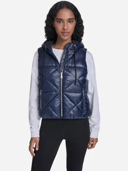 Теплый жилет короткий женский Calvin Klein 242608679 L Синий (1159858568)