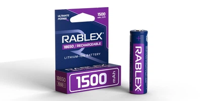 Аккумулятор Rablex 18650 1500 mAh Li-ion Пальчиковые батарейки аккумуляторные
