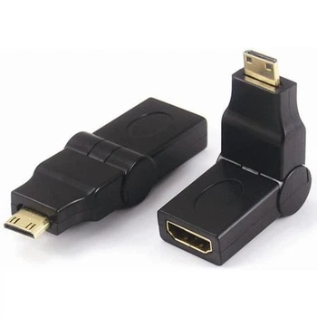 Переходник 360° Mini HDMI M-F Adapter — поворотный адаптер Mini HDMI Male to Female (787765)