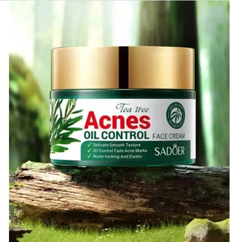 Крем для обличчя від акне, прищів Sadoer Tea Tree Acnes Oil Control 50 г SD50873