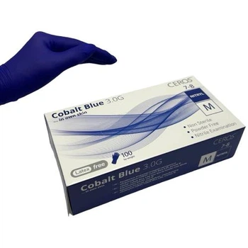 Рукавиці Ceros Fingers Cobalt нітрилові M 100 шт. (4400030)