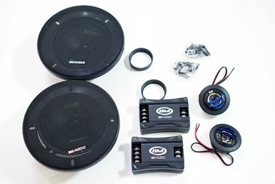 Автомобільні колонки Boschmann BM Audio F-528-X6 13 см 200 Вт, компонентна автоакустика 2-полосова, динаміки 5" з твіттерами