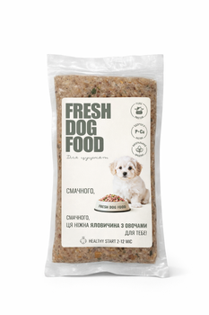 Натуральный корм для щенков Fresh Dog Food из говядины 250 г