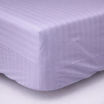 Простирадло на резинці Moon&Star Lavender Gray Satin Stripe 140х190х10 см (MS-850004749)