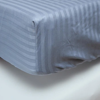 Простирадло на резинці Moon&Star Ocean Steel Satin Stripe 70х190х10 см (MS-850005700)