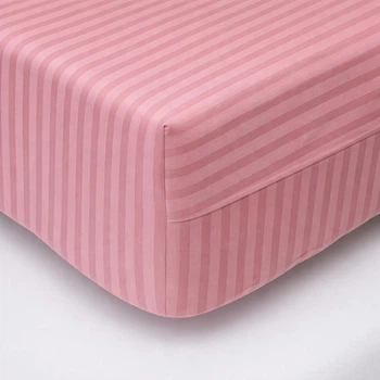 Простирадло на резинці Moon&Star Stripe Pink Satin Stripe 70х190х10 см (MS-850005460)