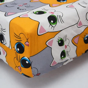 Простирадло на резинці Moon&Star Kitty Dreams Бязь Gold Люкс 80х190х10 см (MS-850002461)