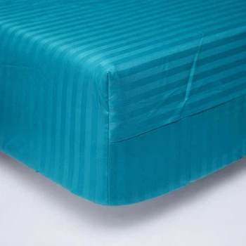 Простирадло на резинці Moon&Star Turkish Blue Satin Stripe 70х190х10 см (MS-850004860)