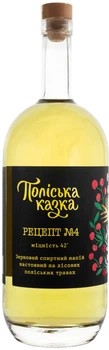 Зерновий спиртний напій Поліська казка Рецепт №4 на лісових травах 1.75 л 42% (4820290850248)