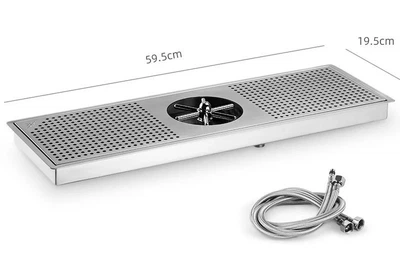 Ринзер барный MHW-3Bomber 19.5 на 59.5 см. Embedded Stainless Steel Cup Rinser врезной