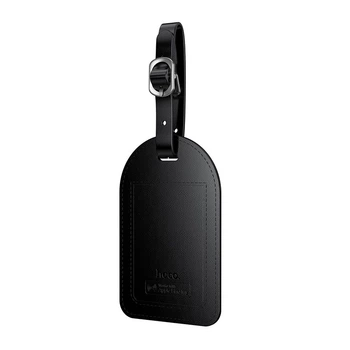 Бирка для багажа Hoco E91H с GSP-теркером и беспроводной зарядкой, 100mAh, black