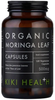 Моринга Kiki Health Organic Moringa Leaf 500 мг 120 капсул (5060018514659)