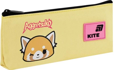 Пенал шкільний Kite Aggretsuko 8.5x19.5x3 см Жовтий (AR26-680)