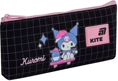 Пенал школьный Kite Kuromi 8.5x19.5x3 см Черный (HK26-680-1)