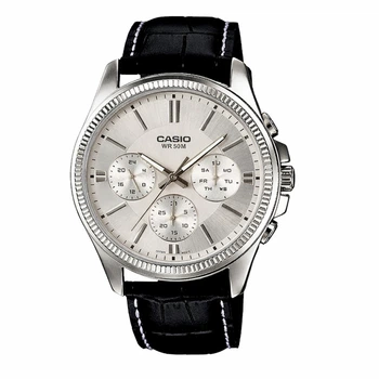 Чоловічий годинник Casio MTP-1375L-7A біла класика