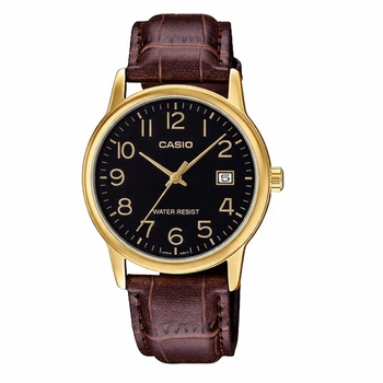 Чоловічий годинник Casio MTP-V002GL-1B з віконцем дати